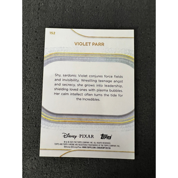 VIOLET PARR - 2025 TOPPS CHROME DISNEY SAPPHIRE - GREEN #85/99 - Picture 2 of 2